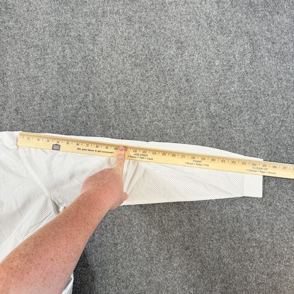 The Kooples‎ Dress Shirt Mens Medium White Fitted Cotton Collarless Geometric - Picture 10 of 12